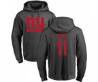 New York Giants #11 Phil Simms Ash One Color Pullover Hoodie