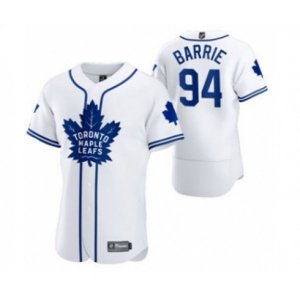 Toronto Maple Leafs #94 Tyson Barrie 2020 Hockey x Baseball Crossover Edition Jersey White