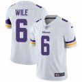 Minnesota Vikings #6 Matt Wile White Vapor Untouchable Limited Player NFL Jersey