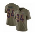 Denver Broncos #34 Will Parks Limited Olive 2017 Salute to Service Football Jersey