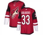 Arizona Coyotes #33 Alex Goligoski Authentic Burgundy Red Home Hockey Jersey