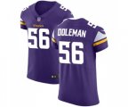 Minnesota Vikings #56 Chris Doleman Purple Team Color Vapor Untouchable Elite Player Football Jersey
