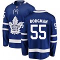 Toronto Maple Leafs #55 Andreas Borgman Fanatics Branded Royal Blue Home Breakaway NHL Jersey