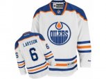 Edmonton Oilers #6 Adam Larsson Authentic White Away NHL Jersey