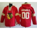 Chicago Blackhawks #00 Clark Griswold Red Pullover Hoodie Stitched NHL Jersey