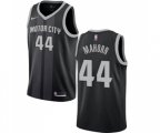 Detroit Pistons #44 Rick Mahorn Authentic Black Basketball Jersey - City Edition