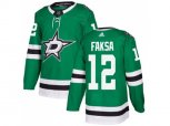 Dallas Stars #12 Radek Faksa Green Home Authentic Stitched NHL Jersey