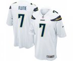 Los Angeles Chargers #7 Doug Flutie Game White Football Jersey