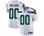 Seattle Seahawks Customized White Vapor Untouchable Limited Player Football Jersey