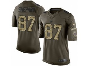 New York Giants #87 Sterling Shepard Limited Green Salute to Service NFL Jersey