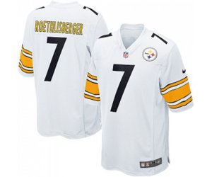 Pittsburgh Steelers #7 Ben Roethlisberger Game White Football Jersey