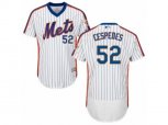 New York Mets #52 Yoenis Cespedes White Royal Flexbase Authentic Collection MLB Jersey