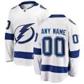Tampa Bay Lightning Customized Fanatics Branded White Away Breakaway NHL Jersey