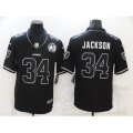 Oakland Raiders #34 Bo Jackson Black 60th Anniversary Vapor Untouchable Limited Jersey