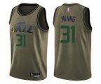 Utah Jazz #31 Georges Niang Swingman Green Salute to Service Basketball Jersey