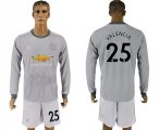 2017-18 Manchester United 25 VALENCIA Third Away Long Sleeve Soccer Jersey