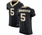 New Orleans Saints #5 Teddy Bridgewater Black Team Color Vapor Untouchable Elite Player Football Jersey