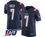 New England Patriots #7 Jake Bailey Limited Navy Blue Rush Vapor Untouchable 100th Season Football Jersey