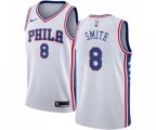 Philadelphia 76ers #8 Zhaire Smith Swingman White Basketball Jersey - Association Edition