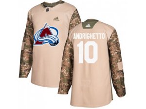 Colorado Avalanche #10 Sven Andrighetto Camo Authentic 2017 Veterans Day Stitched NHL Jersey