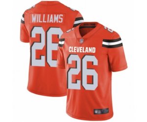 Cleveland Browns #26 Greedy Williams Orange Alternate Vapor Untouchable Limited Player Football Jersey