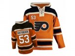 Philadelphia Flyers #53 Shayne Gostisbehere Authentic Orange Pullover Hoodie NHL Jersey