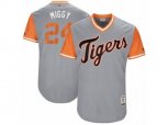 Detroit Tigers #24 Miguel Cabrera Miggy Authentic Gray 2017 Players Weekend MLB Jersey