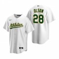 Nike Oakland Athletics #28 Matt Olson White Home Stitched Baseball Jersey