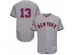 New York Yankees #13 Alex Rodriguez Grey Stitched 2016 Fashion Stars & Stripes Flex Base Baseball Jersey
