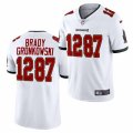Tampa Bay Buccaneers CP Players #12 Tom Brady #87 Rob Gronkowski Nike White Vapor Limited Jersey