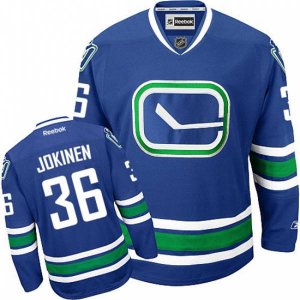 Vancouver Canucks #36 Jussi Jokinen Premier Royal Blue Third NHL Jersey