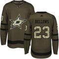 Dallas Stars #23 Brian Bellows Premier Green Salute to Service NHL Jersey
