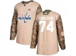 Washington Capitals #74 John Carlson Camo Authentic Veterans Day Stitched NHL Jersey