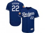 Los Angeles Dodgers #22 Clayton Kershaw Royal Blue Flexbase Authentic Collection MLB Jersey