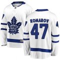Toronto Maple Leafs #47 Leo Komarov Fanatics Branded White Away Breakaway NHL Jersey