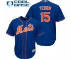 New York Mets #15 Tim Tebow Replica Royal Blue Alternate Home Cool Base Baseball Jersey