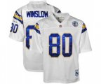 Los Angeles Chargers #80 Kellen Winslow Authentic White 1984 Throwback Football Jersey