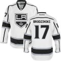 Los Angeles Kings #17 Jonny Brodzinski Authentic White Away NHL Jersey