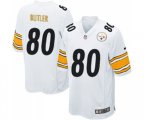 Pittsburgh Steelers #80 Jack Butler Game White Football Jersey