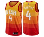 Utah Jazz #4 Adrian Dantley Swingman Orange NBA Jersey - City Edition