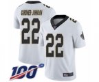 New Orleans Saints #22 Chauncey Gardner-Johnson White Vapor Untouchable Limited Player 100th Season Football Jersey