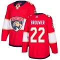 Florida Panthers #22 Troy Brouwer Authentic Red Home NHL Jersey