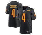 Washington Commanders #4 Taylor Heinicke 2022 Black Game Stitched Jersey