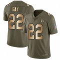 Pittsburgh Steelers #22 William Gay Limited Olive Gold 2017 Salute to Service NFL Jersey
