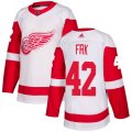 Detroit Red Wings #42 Martin Frk Authentic White Away NHL Jersey