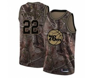 Philadelphia 76ers #22 Mattise Thybulle Swingman Camo Realtree Collection Basketball Jersey