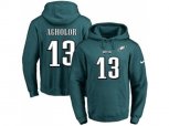 Philadelphia Eagles #13 Nelson Agholor Midnight Green Name & Number Pullover NFL Hoodie