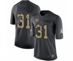 New York Giants #31 Michael Thomas Limited Black 2016 Salute to Service Football Jersey