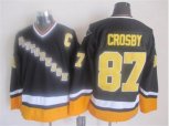 Pittsburgh Penguins #87 Sidney Crosby black-yellow NHL jerseys