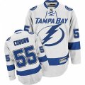 Tampa Bay Lightning #55 Braydon Coburn Authentic White Away NHL Jersey